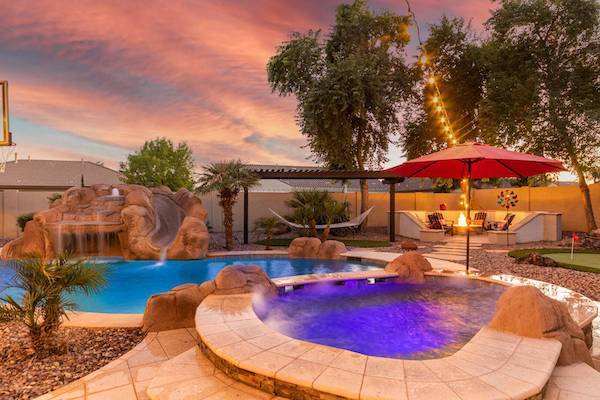 A private pool in a Chandler vacation rental