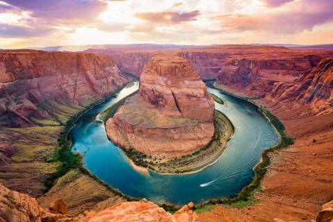 Sunset at Horseshoe Bend- Arizona Area Guide